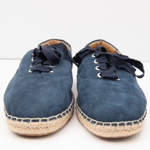 Vionic Coast Sandy Shoes Lace Up Espadrilles Summer Comfortable Suede Blue 8 - Picture 2 of 8